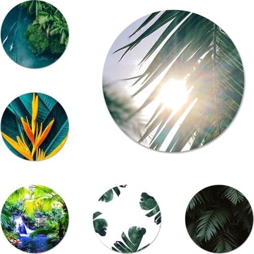 Tropical rain forest flower Icons Pins Badge Decoration Brooches Metal Badges For Backpack Decoration