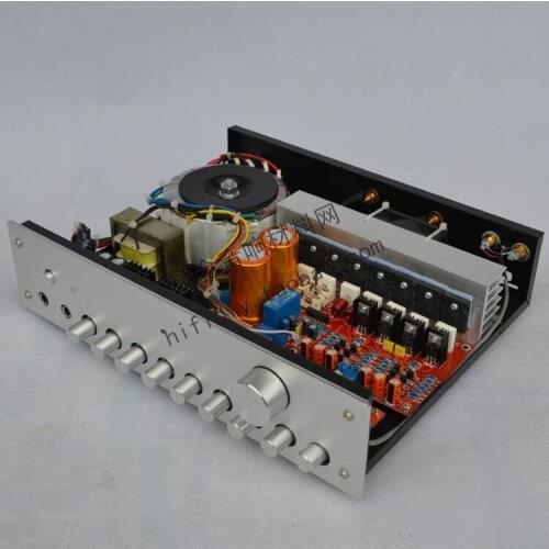 LM4610+65831+C5200 /A1943 HIFI fever amplifier 220V 2*160W 2.0 channel Kara OK reverberation Preamp/stage/integrated amplifier