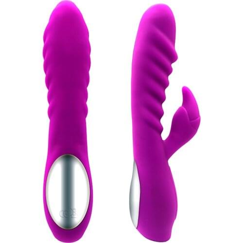 G Spot Rabbit Vibrator 10 Speed Dildo Sex Toy for Women Dual Vibration Heating Vaginal Clitoris Massage Female Orgasm Sex Produc