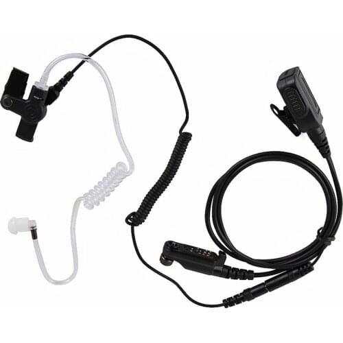 YIDATON Walkie Talkie Curve Air Tube Earpiece Headset Microphone for Hytera HYT PD680/PD602/PD685/PD662 X1e X1p Two Way Radio