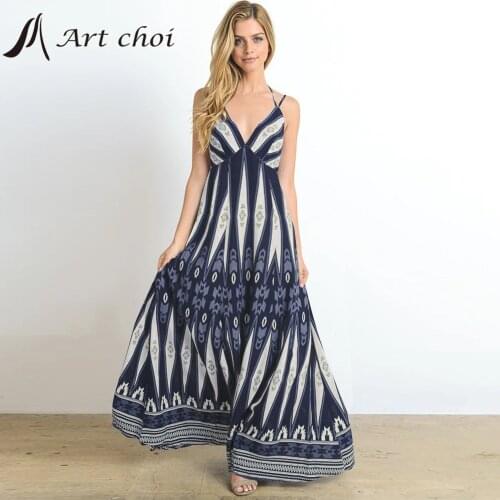 Sexy Spaghetti Strap Dress Women Bodycon Summer V neck Maxi Dress Backless Strapless Beach Boho Sundress Party Vintage Vestido