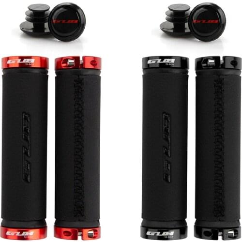 1 Pair GUB Handlebar Grip Bicycle Road Mountain Bike Handle Double Lock on Aluminium Alloy Bike Handlebar Hand Cover