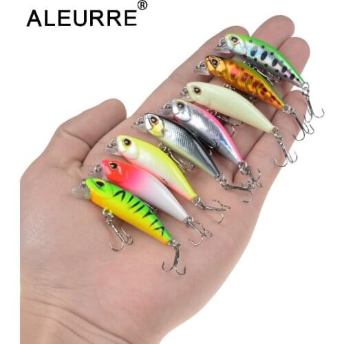 1PCS 4.5cm 3.5g Fishing Lure Sinking Wobbler Bionic Bait Minnow Lure 3D Eyes Artificial Bait Plastic Hard Bait Small Realistic