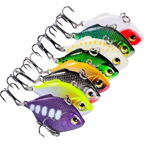 1 PCS Metal VIB Blade Glow Cicada Lure 4.5cm/8.5g Sinking Tail Spinner Baits Bibe for Bass Pike Perch Fishing