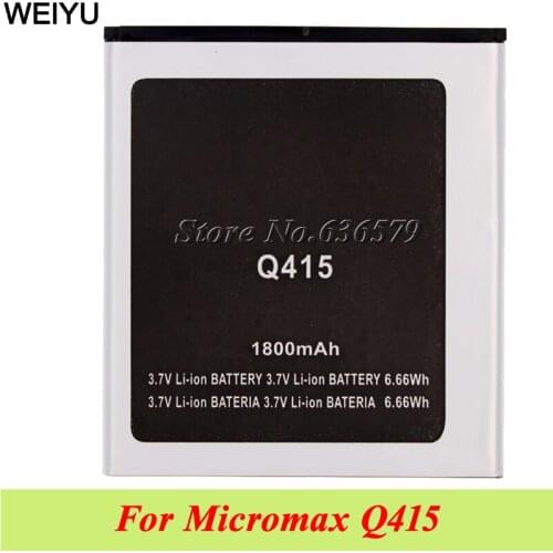 10PCS/LOT New 1800mAh Battery For Micromax Q415 Accumulator