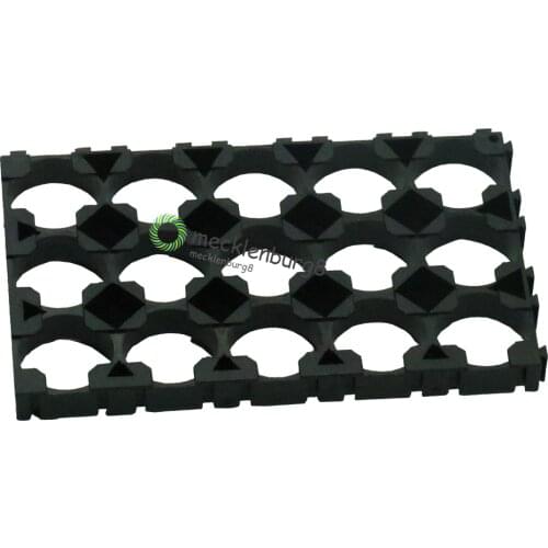 2 pcs. 3x5 Cell 18650 Battery Spacer Emitting Shell EV Package Plastic Heat Holder Bracket Slots DIY