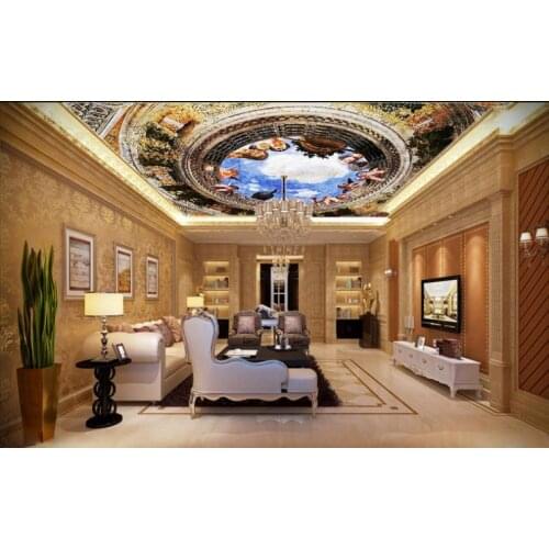 3D Ceiling mural For living room bedroom wall stickers 3 d angel home improvement 3D ceiling customize wallpapers 3 d
