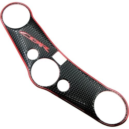 3D Motorcycle Protector Sticker Decal Pad Triple Tree Top Clamp Upper Front End For Honda CBR 600RR CBR600RR 600 RR F5 2007-2017