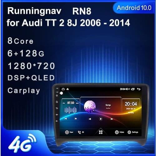 4G LTE Android 10.1/9/8.1 For Audi TT 2 8J 2006 - 2014 Multimedia Stereo Car DVD Player Navigation GPS Radio No DVD