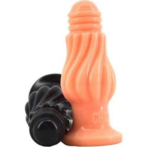 Unisex Flower Bud Big Suction Cup Anal Plug Male Prostate Massager Butt Plug Gay Sex Toys Adult Products Sex Shop