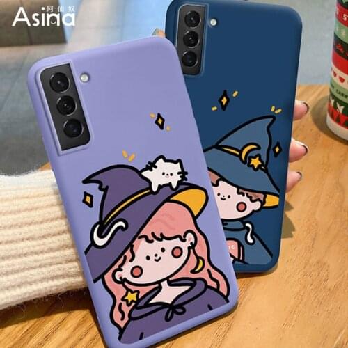 ASINA Cute Cat Case For Samsung Galaxy S21 Ultra S20 S10 S9 Plus Soft Liquid Silicone Cover For Samsung Note 9 10 20 Fundas Bear