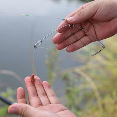 Accessories Automatic Fishing Hook Full Speed Stainless Steel Spring Lazy Person All The Water Catching Survival Universal