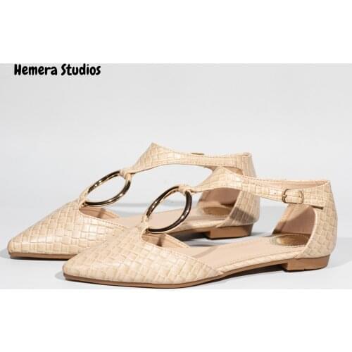 Hemera Studios espadrille flat platform sandals women 2021 summer with strap back Multicolor