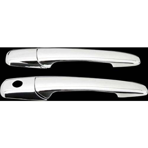 Car Part Triple Chrome Plated ABS 2DR Door Handle Covers Trim For 05-14 Ford Mustang GT Without passenger Key Hole