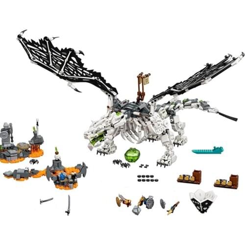 Skull Sorcerers Flying Dragon Ninjaed Hero Jay Kai Naya Figure Building Blocks Mini Bricks Gift for Children Boys
