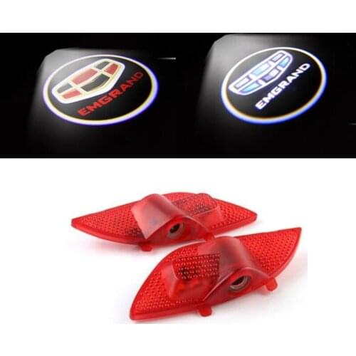 For Geely Emgrand EC7 EC715 EC718 EC-HB Hatchback 2 pieces Led Car Door Welcome light ghost shadow Projection Logo Door lights