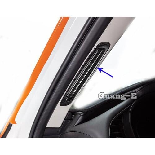 For Mazda 3 Mazda3 Axela M3 2019 2020 2021 Car Styling Body Garnish Cover Frame Lamp Trim Front Air Condition Outlet Vent