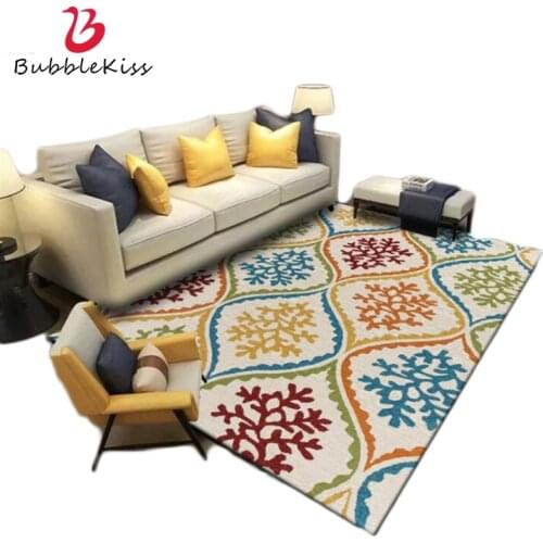 Bubble Kiss Carpets For Bed Room Ethnic Style Geometric Colorful Capet Bedroom Area Rug For Living Room Home Decor Customized