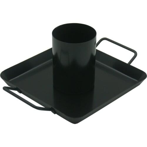 Beer Can Chicken Roaster Black Non-Stick Metal Steel Drip Pan Grill Turkey Duck Tray With Lid Barbecue Outdoor Camping BBQ Tools