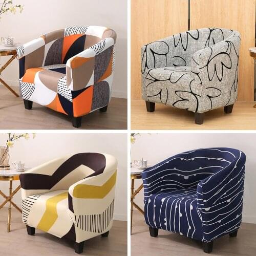 Club Armchair Slipcover Stretch Tub Chair Covers Sofa Cover Spandex Couch Covers Furniture Protector Elastic for Living Room