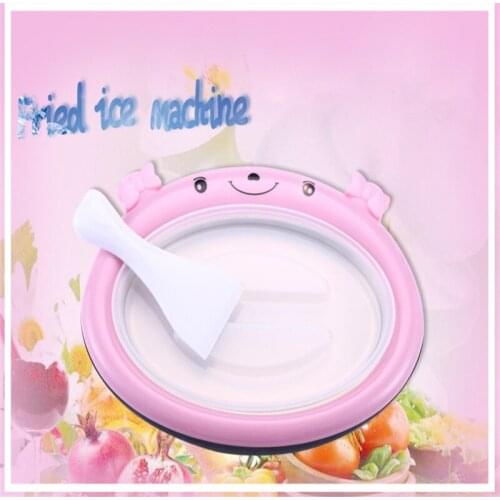 Creative Fried Ice Machine Household Small Mini Fried Yogurt Machine Children DIY Homemade Ice Cream Machine Ice Tray