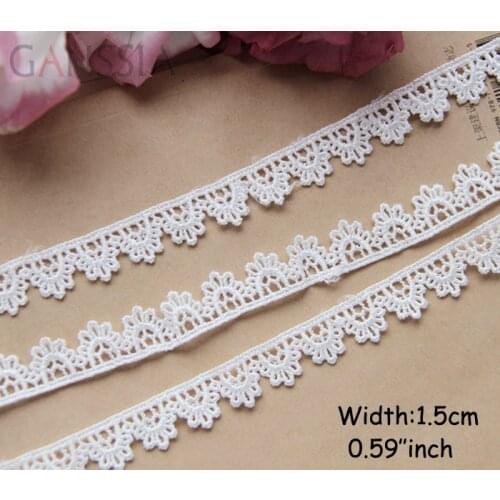 1yard Width: 1.5cm Vintage Embroidery Lace Embellishments for Clothing Water Soluble Lace Scrapbooking Accessories (ss-544)