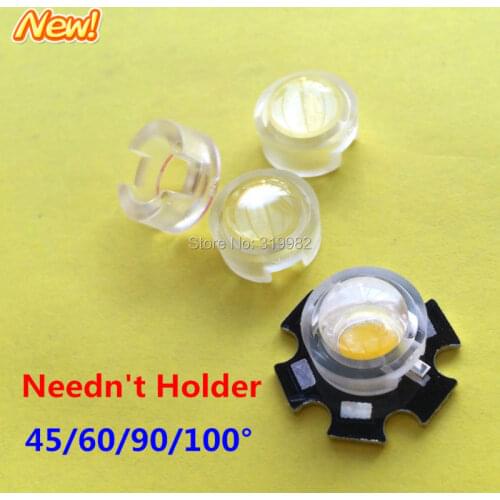 406 pcs/lot 15 30 45 60 90 100 Degree 13mm Mini LED PCB Angle Lens for IR CCTV LED PCB Convex Lenses 1W 3W 5W High Power Lens
