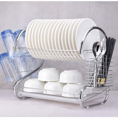 Stainless Steel Pot Shelf Kitchen Organizer Pan Cover Lid Rack Stand Sponge Spoon Holder Kitchen Dish Rack Kitchen Accessories