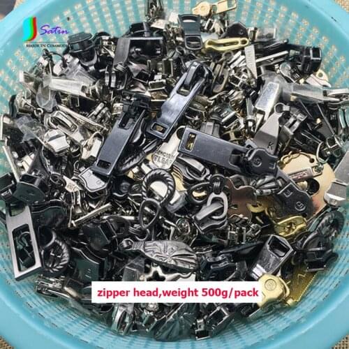 Wholesale Weight 500g Size 3# 5# 8# Colorful Home Diy Sew Repair Decoration Nylon Resin Metal Zipper Head