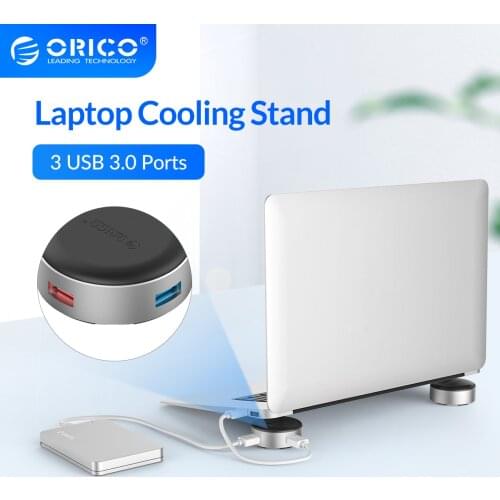 ORICO Portable Aluminum Laptop Stand Heat-dissipation Footpad for MacBook, Lenovo, Asus, Dell and More (ANS2)