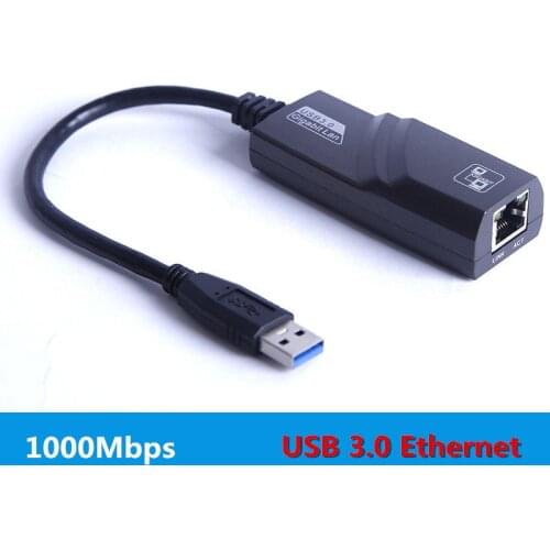 Wired USB 3.0 To Gigabit Ethernet RJ45 LAN (10/100/1000) Mbps Network Adapter Ethernet Network Card For PC Wholesales