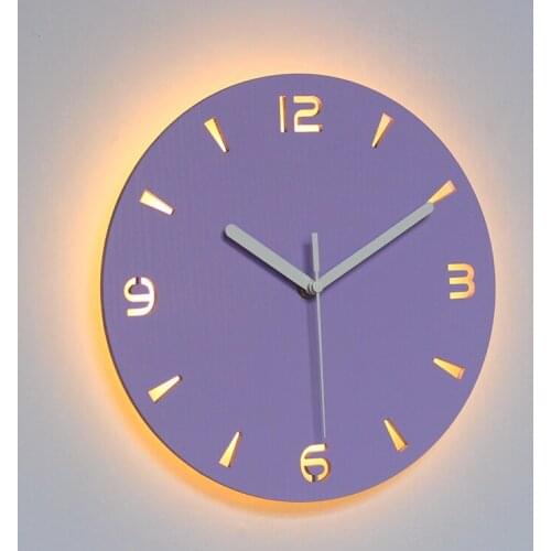 LED Wall Clock Modern Design Clocks Backlight Watch Silent Home Kitchen Office Cafe Decoration Wall Clocks Brief Abstract Z113