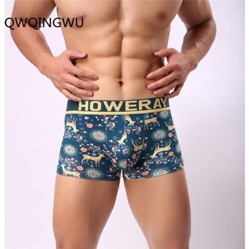 Fashion Underwear Men Boxers Underpants Sexy Print ManS Pants For Men Cuecas Trunk Shorts Man Masculinas Calzoncillos Boxers