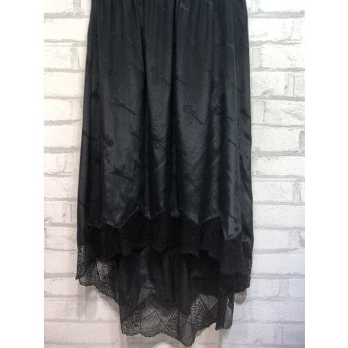 Women Skirt 2020 Early Autumn New Black 100% Silk Skirt