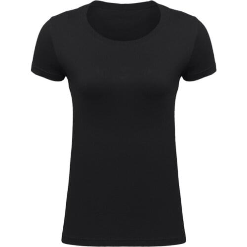 2021 European and American high quality leisure breathable soft short sleeve womens soft T-shirt