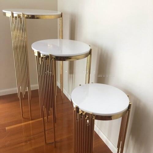 3pcs/set)Wedding Decoration Event Gold mental Plinth For event decor sunyu2598