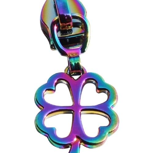 5# Metal Rainbow Color Bag Accessories Colorful Metal Zipper Puller Slider