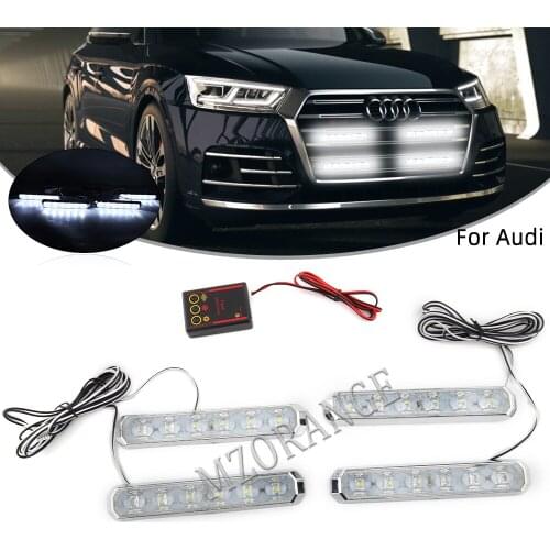 White Led Ambulance LED Fso Flasher Strobe Warning Police Light Automobiles Car Truck Flashing Firemen Emergency Flashing Lamp