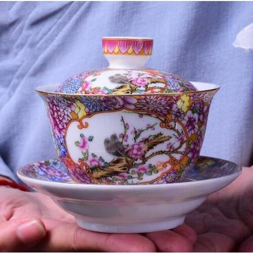 Jingdezhen Blue And White Ceramic Gaiwan Vintage Kung Fu Tea Sets Chinese Tea Service Porcelain Tea Cup Teapots Cup And Saucer