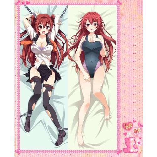 Anime Cartoon Shinmai Maou no Testament Double-Sided Bolster Hugging Pillow Case Pillow Cover Pillowcase Peach Skin No.57002