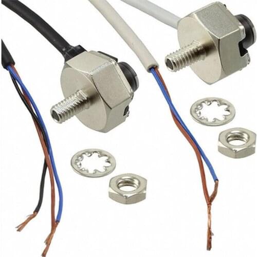 EX-33 = EX-33P+ EX-33D Sensor; Photoelectric; Threaded Miniature; Thru-Beam; 800mm range; NPN Output