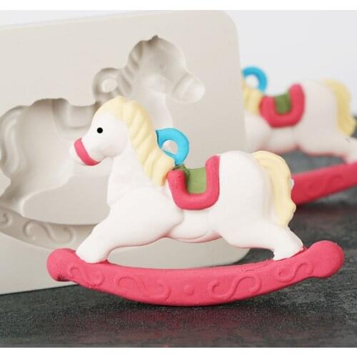 Carousel Silicone Mold Fondant Mould Cake Decorating Tool Chocolate Gumpaste Mold, Sugarcraft, Kitchen Accessories