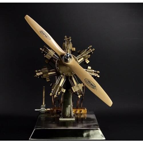 Cool ! Seven cylinder steam engine Miniature Stirling engine 'Star Seven 'model all metal model creative crafts