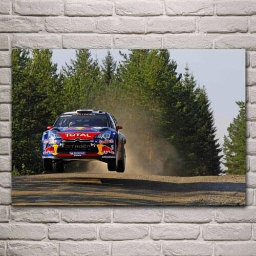 Cool racing rally sports car vehicle KD253 Living room home wall modern art decor wood frame fabric posters prints