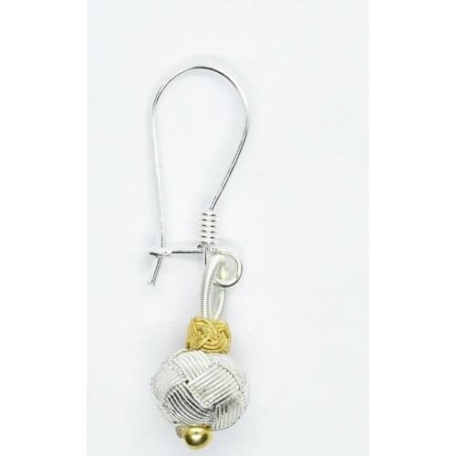 KSG Women 1 Pair Silver Earring Fine Weaving Casual Jewelry Kazaziye Silver Earring Female Earring Special Day Gift Earring