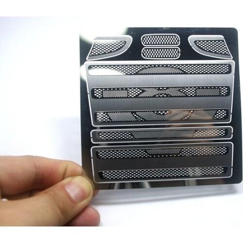Metal Rc Truck V8 Air Intake Grille For 1/14 Rc Tamiya Scania Truck R470 R620 730 56323 Tractor