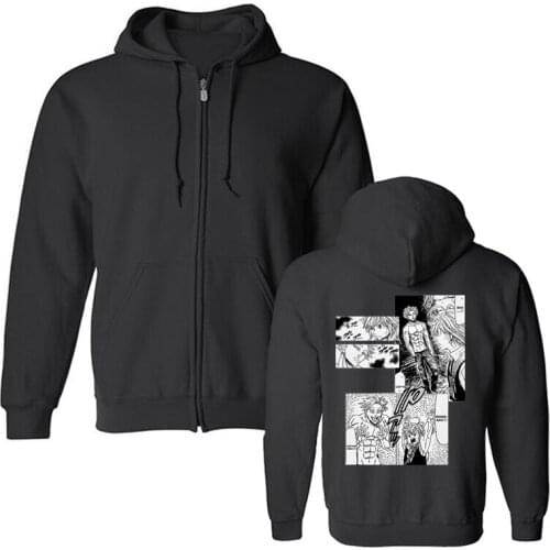 The Seven Deadly Sins Hoodie Ban And Meliodas Meet - Manga Men Hooded Sweatshirt Fleece Hoodies Harajuku Streetwear