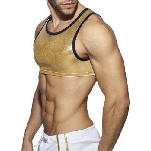 Mens yoga set 2020 imitation leather Sports vest Breathable fitness clothes Quick dry solid ropa gym fashion yoga suit for men