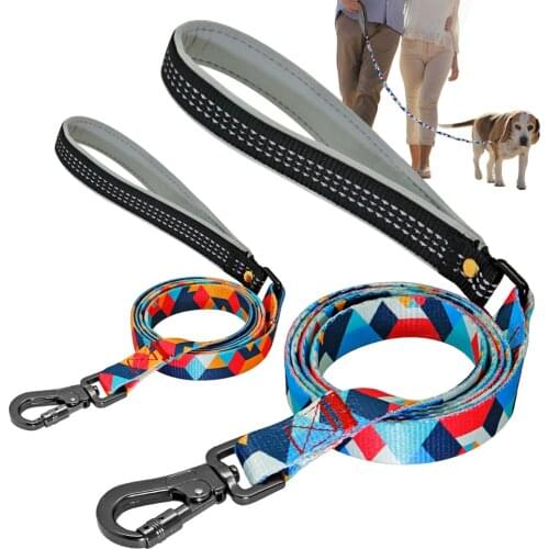 Soft Durable Dog Leash 1.4M Pet Leash Walking Training Lead Rope Nylon Cats Dogs Leashes Strap Belt for Small Medium Large Dog