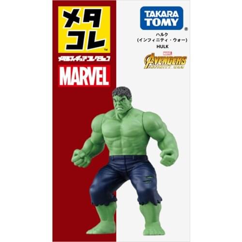 Original Tomy Marvel Metal Collection Action Figure Hero Hulk Diecast Anime Christmas Toys for Children 981268